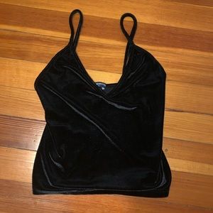 Brandy Melville Black velvet tank top